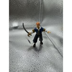 2004 Papo Pirate with Orange Turban and Sword Figure Pirates Toy